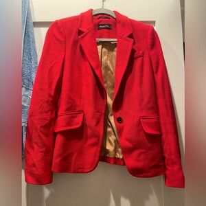 Massimo Dutti red blazer